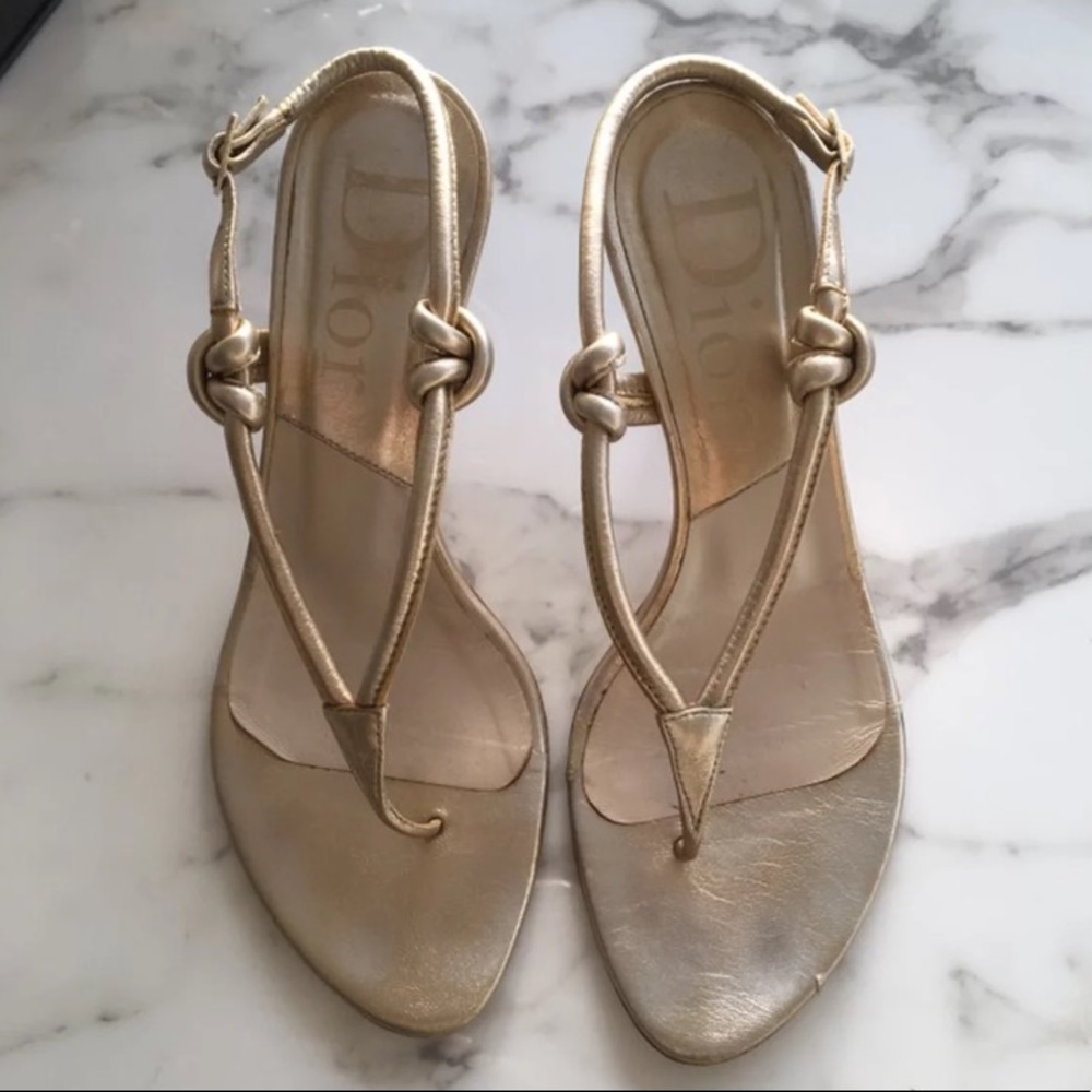 Dior Gold Women Sandals